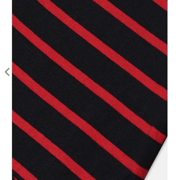 Children's Place Girls‎ black Red Stripe Long Sleeve Skater Dress Size 5-6 small - Picture 3 of 7